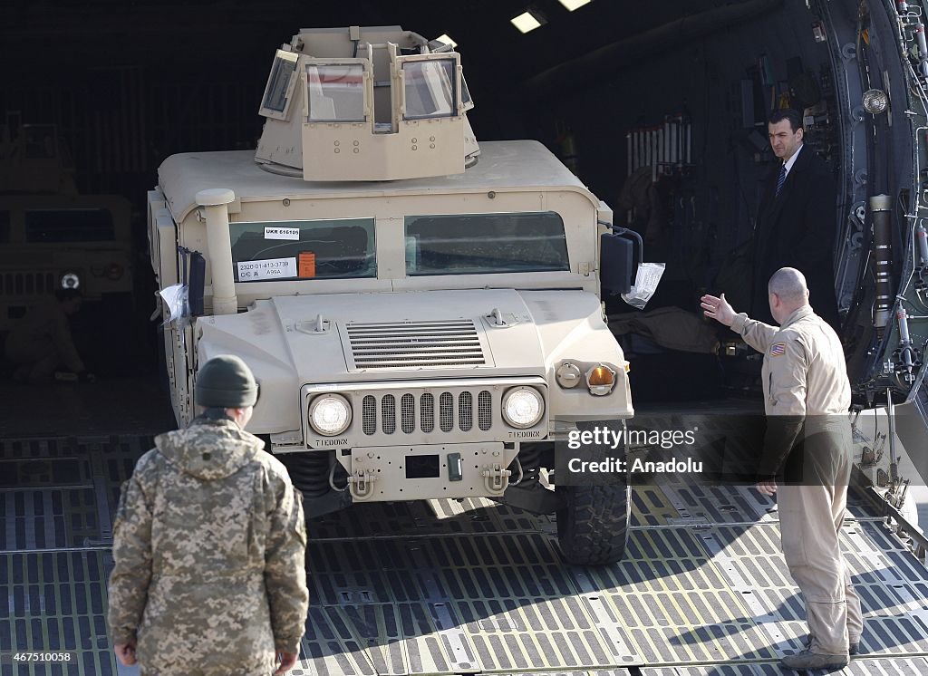 US hands over armored military vehicles to Ukraine