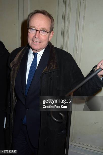 Renaud Donnedieu de Vabres attends the 'Pieces Jaunes' - 25th Anniversary - Cocktail And Concert At La Salle Gaveau on February 6, 2014 in Paris,...