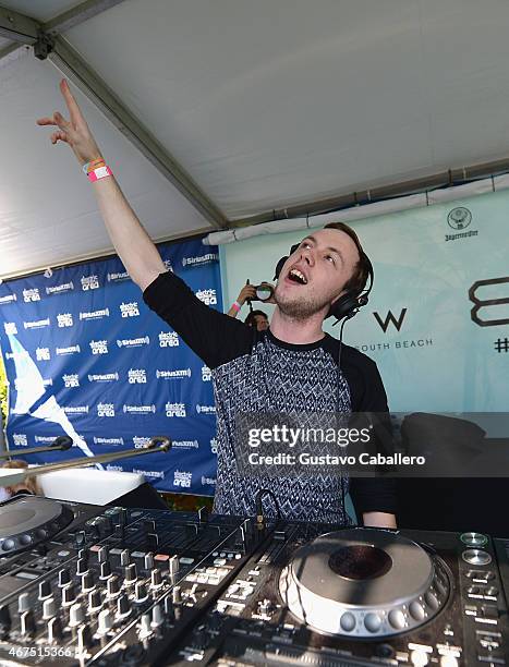 Andrew Rayel performs at the SiriusXM's "UMF Radio" Broadcast Live from the SiriusXM Music Lounge at W Hotel on March 25, 2015 in Miami, Florida.