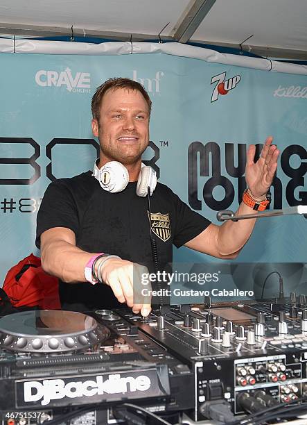 Dash Berlin performs at the SiriusXM's "UMF Radio" Broadcast Live from the SiriusXM Music Lounge at W Hotel on March 25, 2015 in Miami, Florida.