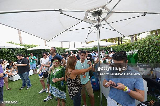 General view of atmosphere at the SiriusXM's "UMF Radio" Broadcast Live from the SiriusXM Music Lounge at W Hotel on March 25, 2015 in Miami, Florida.