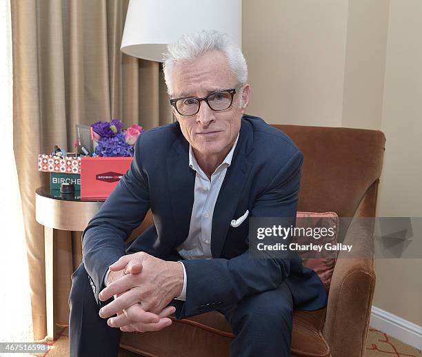 Actor John Slattery celebrates the launch Mad Men-inspired Birchbox Collaboration at The Four Seasons Hotel on March 25, 2015 in Beverly Hills,...