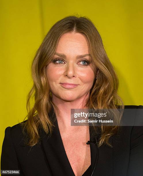 Stella McCartney attends an interview with Imran Amed of The Business of Fashion on March 25, 2015 in London, England.