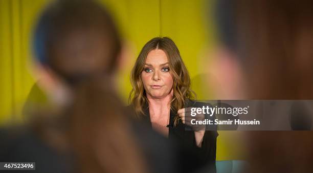 Stella McCartney attends an interview with Imran Amed of The Business of Fashion on March 25, 2015 in London, England.