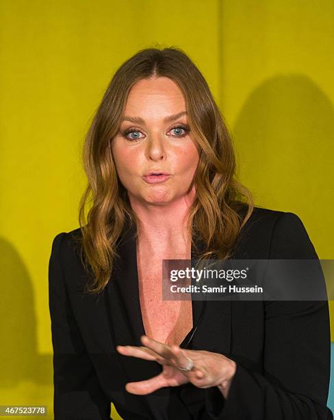 Stella McCartney attends an interview with Imran Amed of The Business of Fashion on March 25, 2015 in London, England.