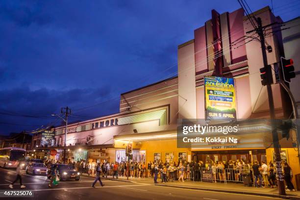 enmore theatre - concert hall exterior stock pictures, royalty-free photos & images