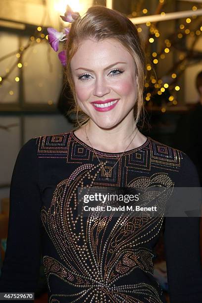 Camilla Kerslake attends as Orlebar Brown & Emilio Pucci launch their exclusive collaboration collection at Selfridges on March 25, 2015 in London,...