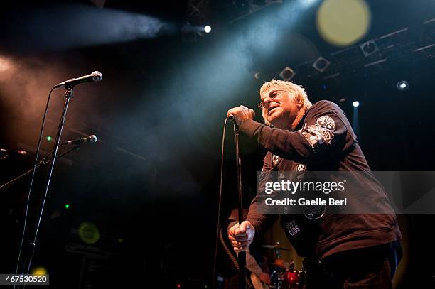 Charlie Harper of punk band U.K. Subs performs at KOKO on March 25, 2015 in London, England.