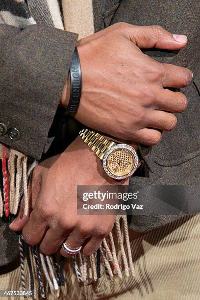 Player Eric King attends the Bulova/Manchester United Trophy Tour Red Carpet Event at W Hollywood on February 6, 2014 in Hollywood, California.