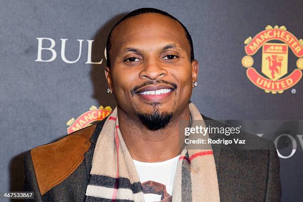 Player Eric King attends the Bulova/Manchester United Trophy Tour Red Carpet Event at W Hollywood on February 6, 2014 in Hollywood, California.