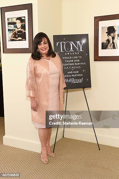 The Broadway League Executive Director Charlotte St. Martin attends The Tony Awards celebration of Broadway in Hollywood at Sunset Towers on March...