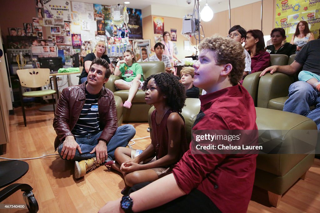 Nickelodeon Talent Bring Kids Choice Awards Experience To Children's Hospital Los Angeles