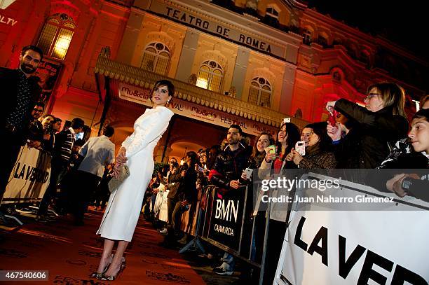 Maria Leon attends 'Alli Abajo' premiere during FesTVal Murcia 2015 on March 25, 2015 in Murcia, Spain.