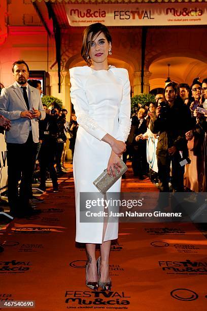 Maria Leon attends 'Alli Abajo' premiere during FesTVal Murcia 2015 on March 25, 2015 in Murcia, Spain.