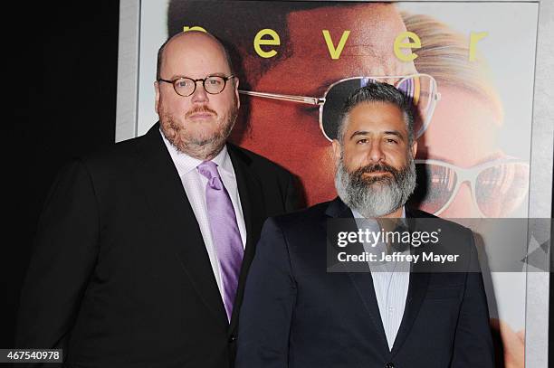 Directors John Requa and Glenn Ficarra attend the Warner Bros. Pictures' 'Focus' premiere at TCL Chinese Theatre on February 24, 2015 in Hollywood,...