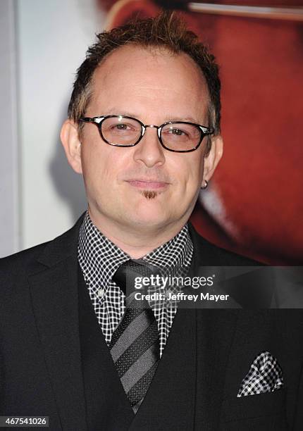 Personality Apollo Robbins attends the Warner Bros. Pictures' 'Focus' premiere at TCL Chinese Theatre on February 24, 2015 in Hollywood, California.