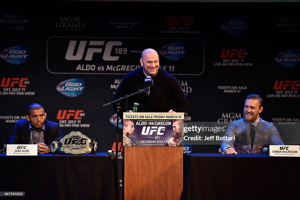 UFC 189 World Championship Press Tour - Boston