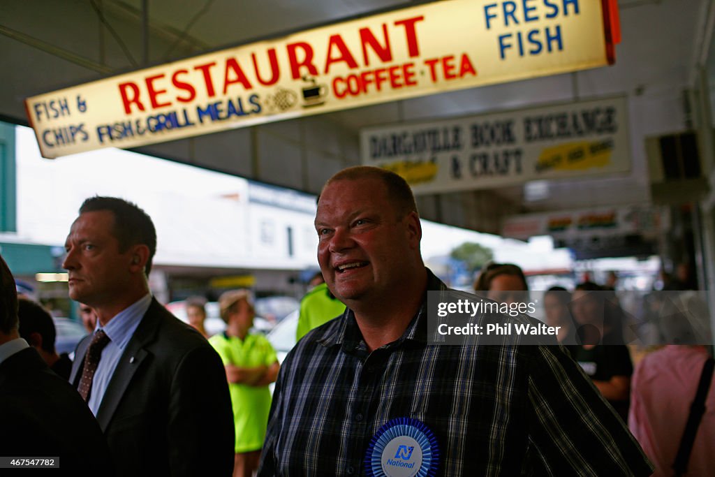 John Key Campaigns In Northland With Mark Osborne