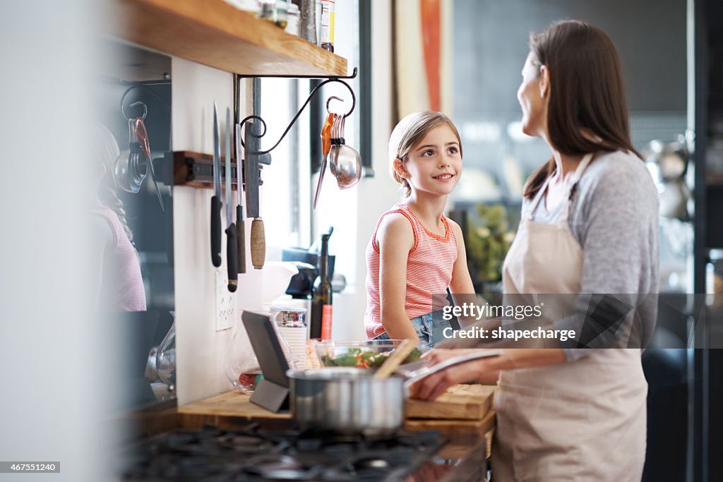 She loves her mother's cooking