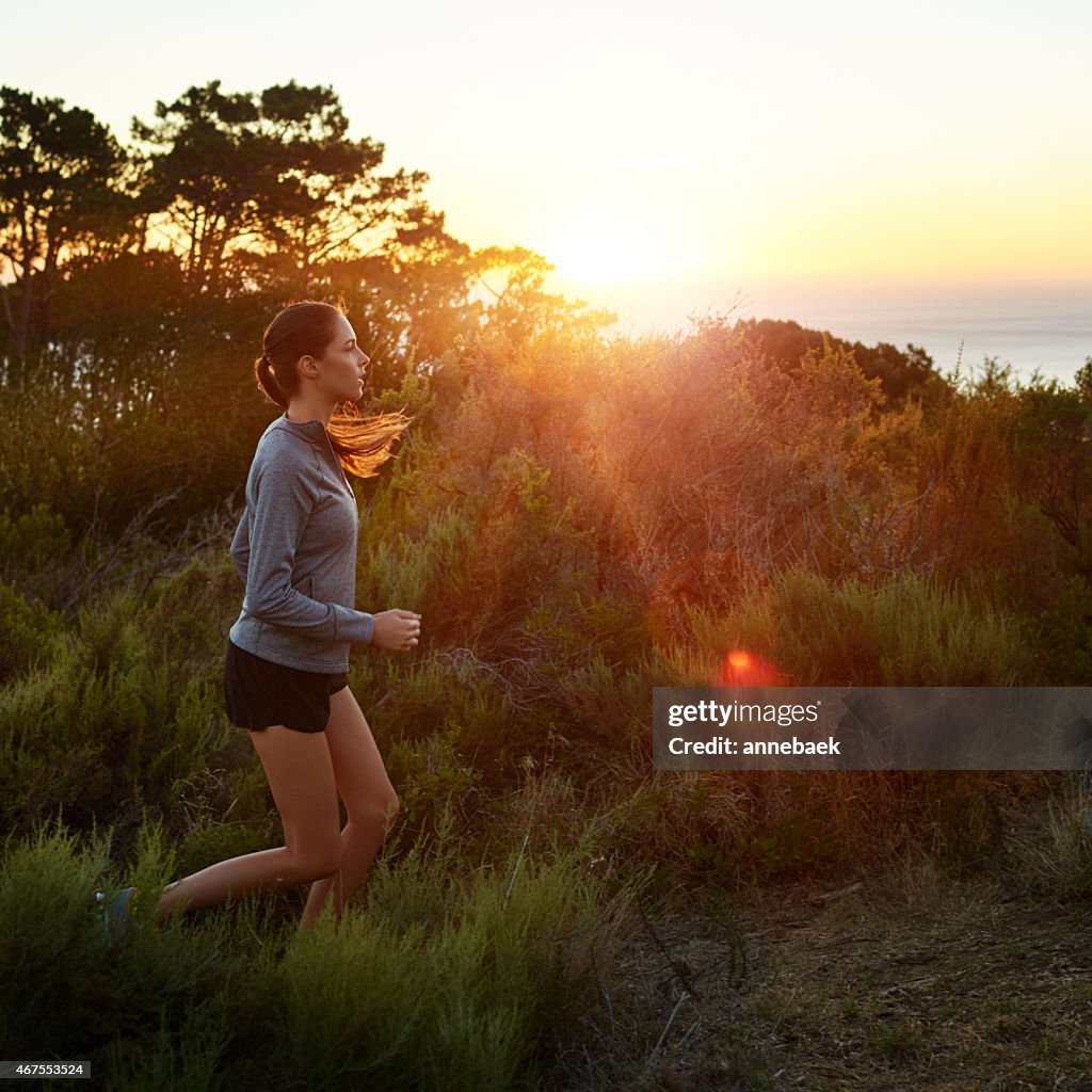 When your legs are tired, run with your heart