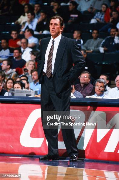 Rudy T Rockets Rudy Tomjanovich of the Houston Rockets during the game against the ...
