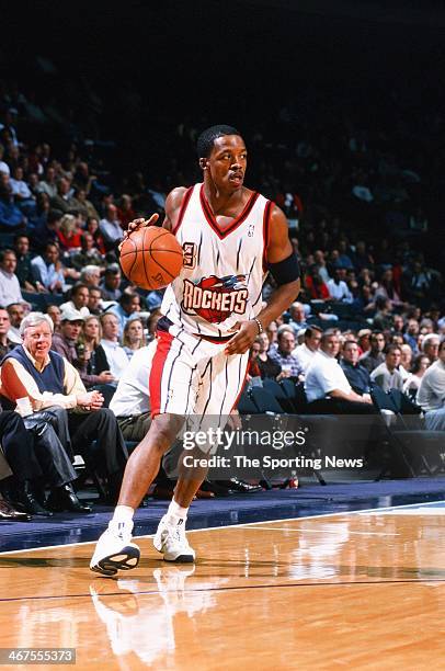 Francis Houston Rockets Steve Francis of the Houston Rockets moves the ball during the game ...
