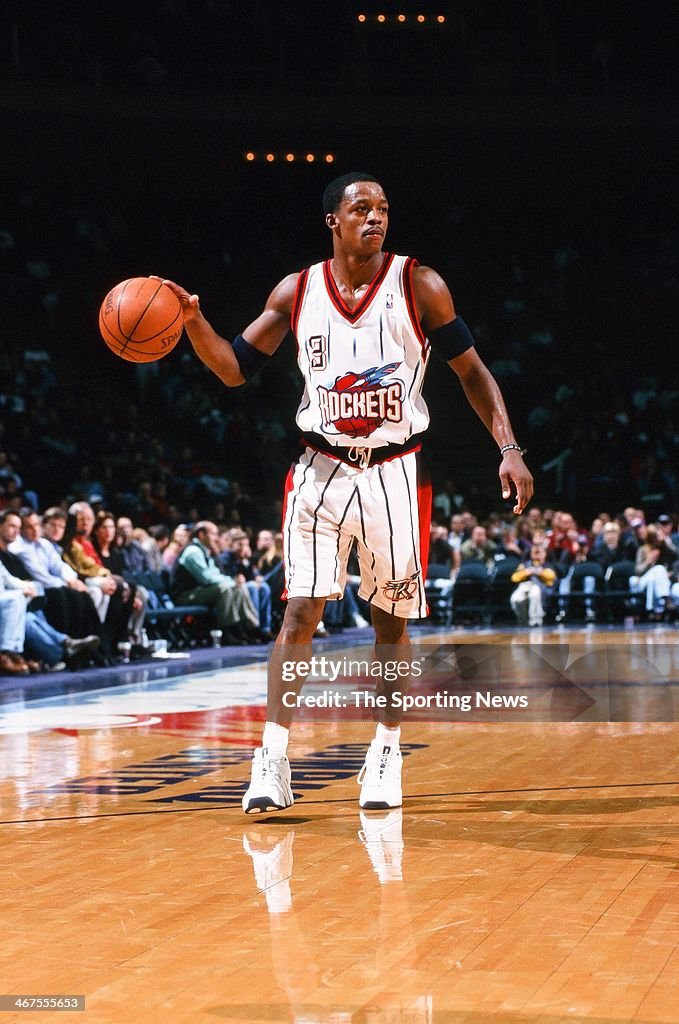 Francis Houston Rockets Steve Francis of the Houston Rockets moves the ball during the game ...
