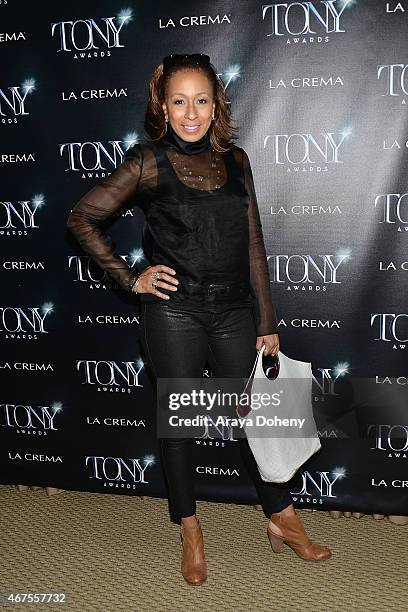 Tamara Tunie attends The Tony Awards Celebrate Broadway in Hollywood at Sunset Tower on March 25, 2015 in West Hollywood, California.