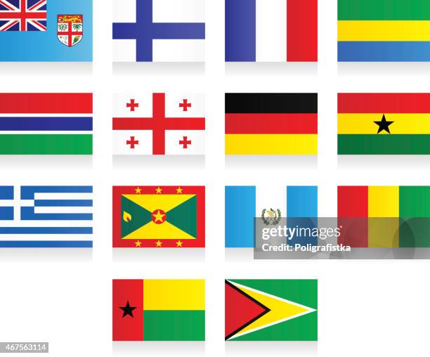 flags - "f", "g" - grenada stock illustrations