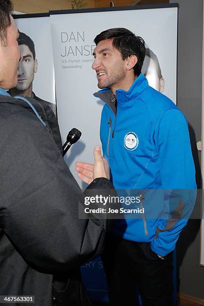 Olympian Evan Lysacek attends Citi's Signature Step event at USA House on February 7, 2014 in Sochi, .