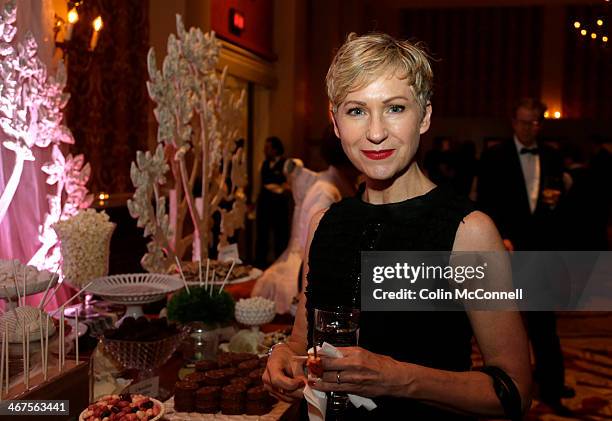 Karen Devine of the Toronto Public Library has a peek of the dessert offerings at the Book Lover's Ball. Held at the Fairmont Royal York, the Book...