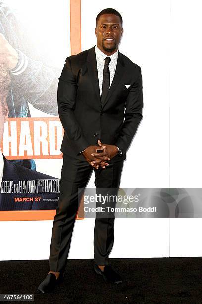 Actor Kevin Hart attends the "Get Hard" Los Angeles premiere held at the TCL Chinese Theatre IMAX on March 25, 2015 in Hollywood, California.