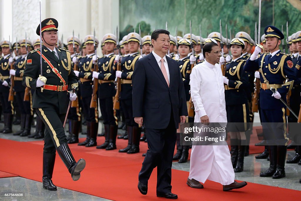 Sri Lanka's President Maithripala Sirisena Visits China