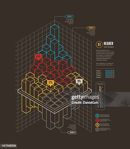 Current Line Ui Line Ui Infographic Elements 3d Graph High-Res Vector Graphic - Getty ...