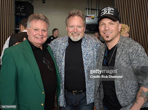 Singers/Songwriters Leroy Van Dyke, John Berry and Preston Burst of LOCASH attend the CMA announcement that JIM ED BROWN AND THE BROWNS, GRADY...