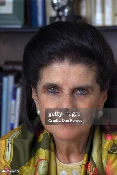 Portrait of Leah Rabin , Tel Aviv, Israel, January 27, 1999. She was the widow of assassinated Israeli Prime Minister Yitzhak Rabin .