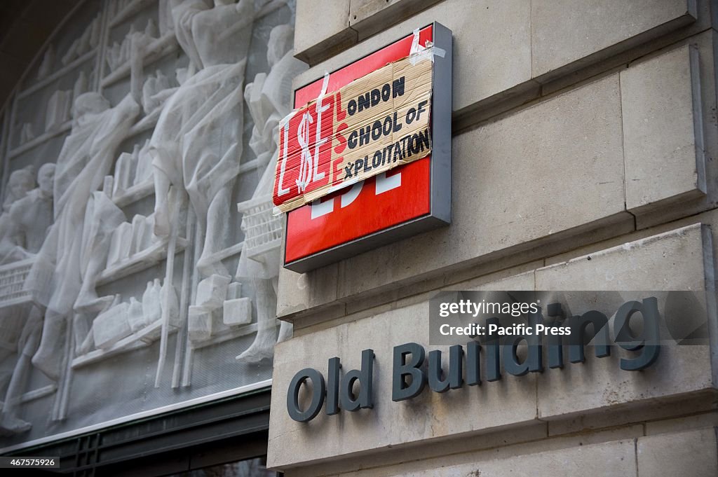 University students of London march and protest against...