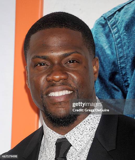 Actor Kevin Hart arrives at the Los Angeles premiere of "Get Hard" at TCL Chinese Theatre IMAX on March 25, 2015 in Hollywood, California.