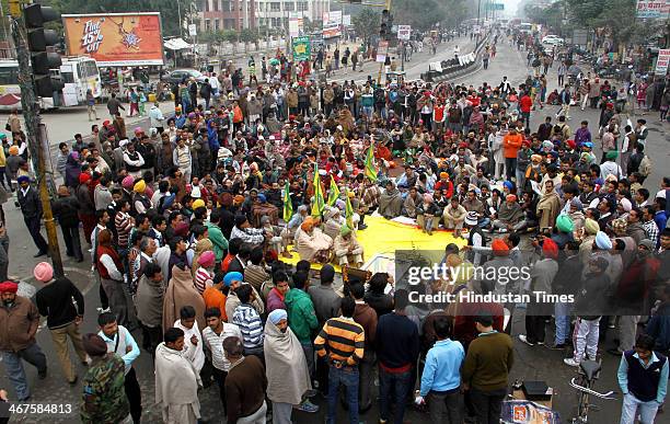 Protesting Employment Guarantee Scheme teachers blocked the road in front of inter-state bus terminal a day after the 14-month-old daughter of a...