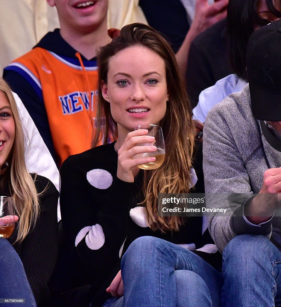 Celebrities Attend Los Angeles Clippers Vs New York Knicks Game - March 25, 2015