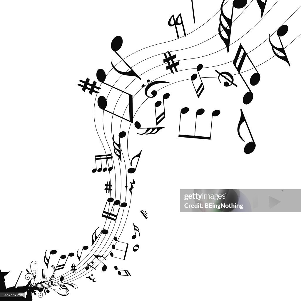 Musical abstract background