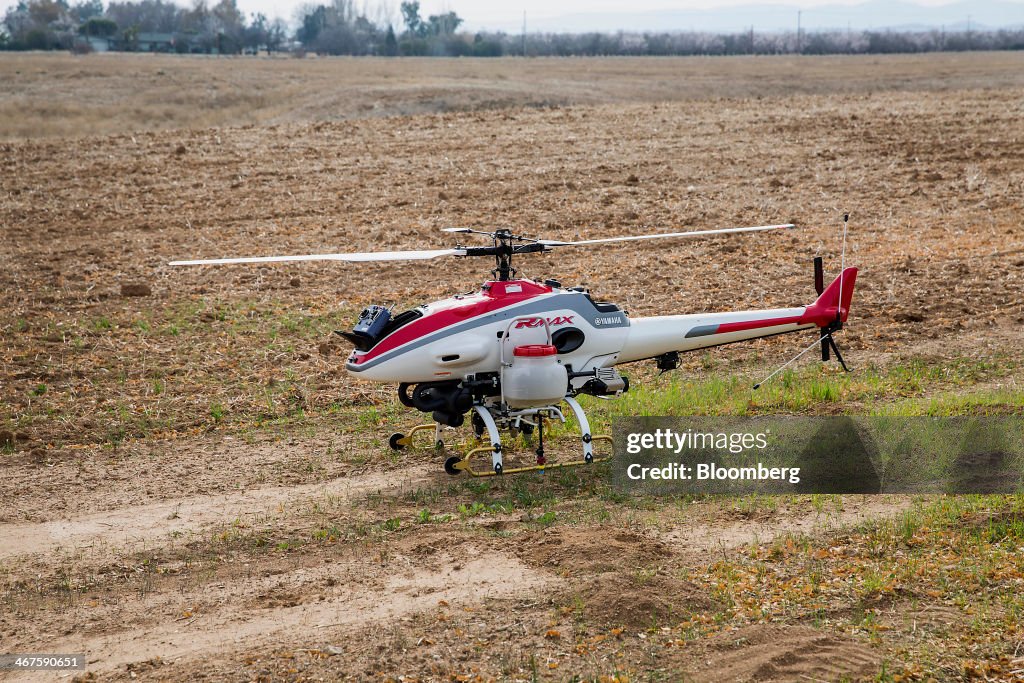 Operations During A UAV Crop Dusting Test Flight