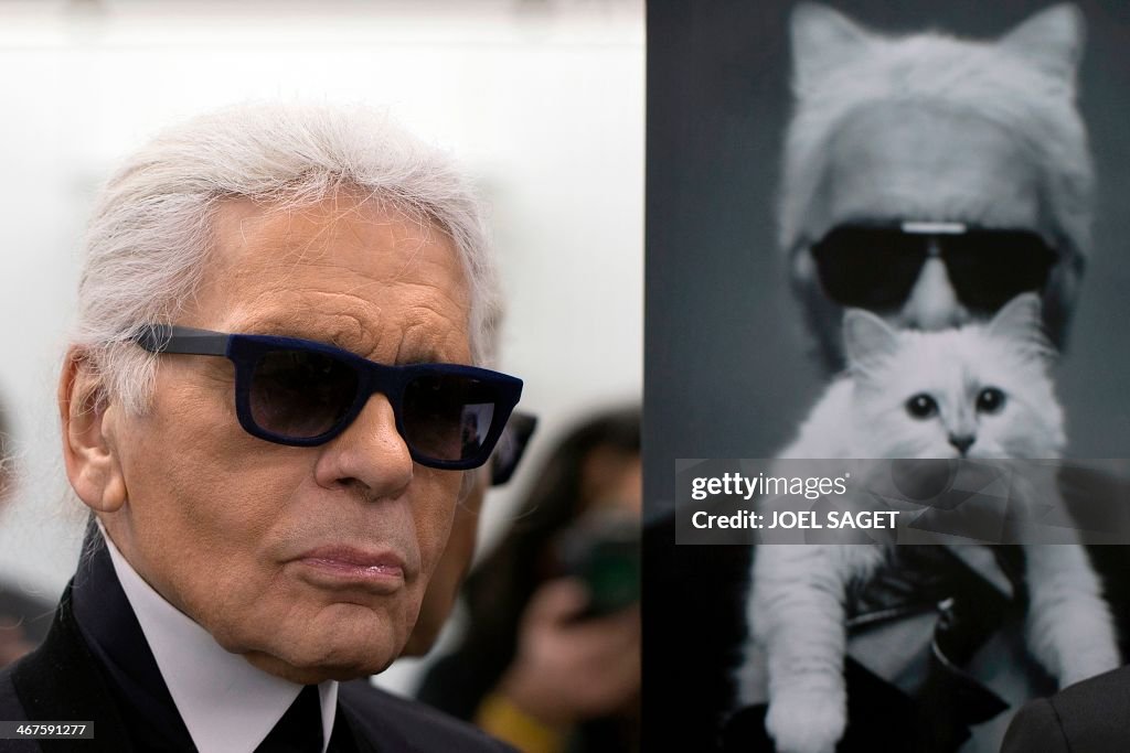 FRANCE-FASHION-ART-LAGERFELD