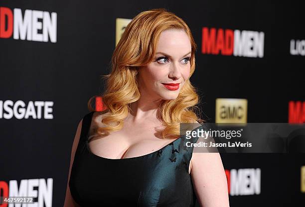 Actress Christina Hendricks attends the "Mad Men" Black & Red Ball at Dorothy Chandler Pavilion on March 25, 2015 in Los Angeles, California.