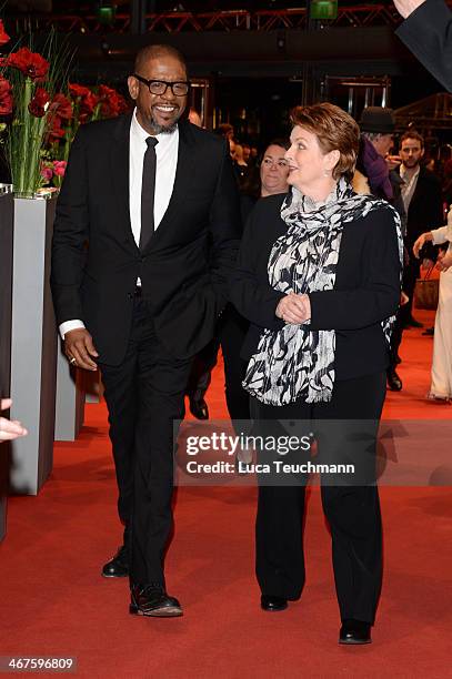 Actors Forest Whitaker and Brenda Blethyn attend the 'Two Men in Town' premiere during 64th Berlinale International Film Festival at Berlinale Palast...