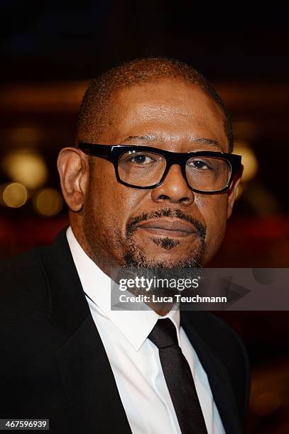 Actor Forest Whitaker attends the 'Two Men in Town' premiere during 64th Berlinale International Film Festival at Berlinale Palast on February 7,...