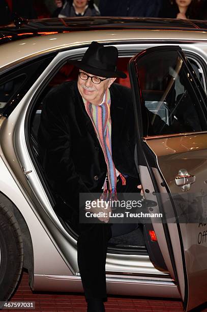 Festival director Dieter Kosslick arrive for the 'Two Men in Town' premiere during 64th Berlinale International Film Festival at Berlinale Palast on...