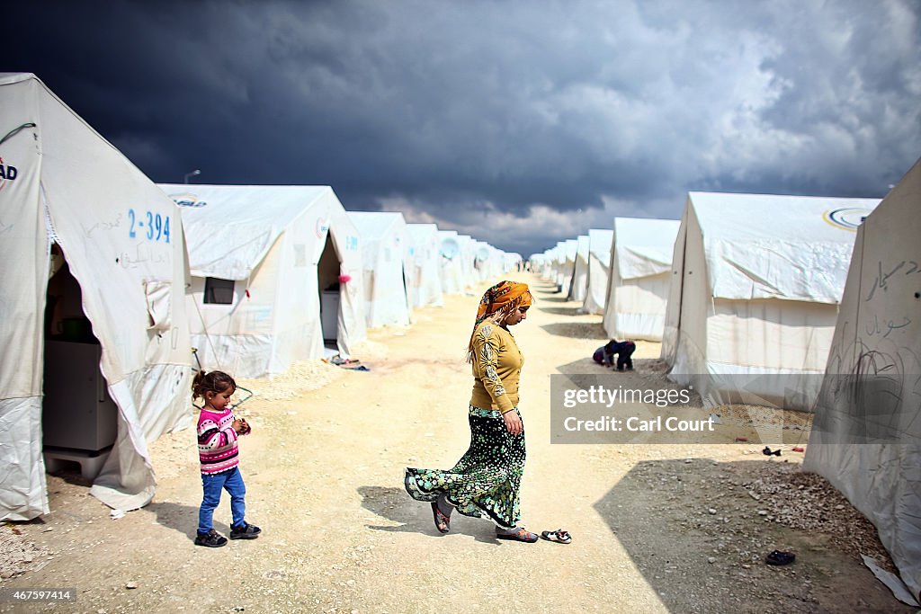 Syrian Refugees Seek Shelter In Turkish Camps