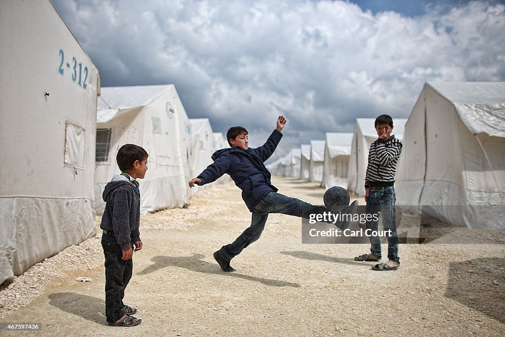 Syrian Refugees Seek Shelter In Turkish Camps