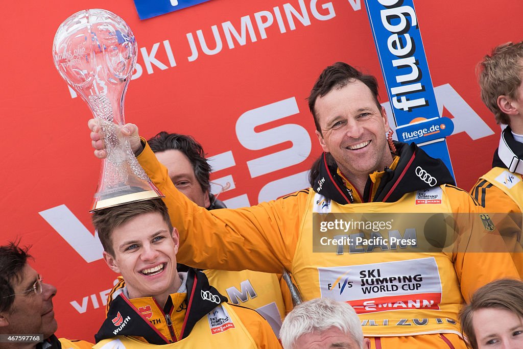 Werner Schuster German head coach with the Crystal Globe for...